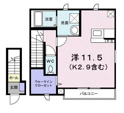 ブルック　フォンの間取り