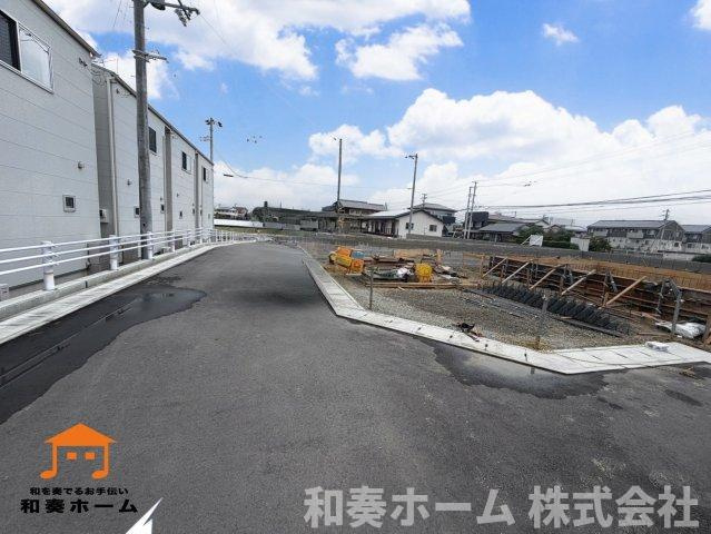 クレイドルガーデン藍住町勝瑞第5の前面道路含む現地写真