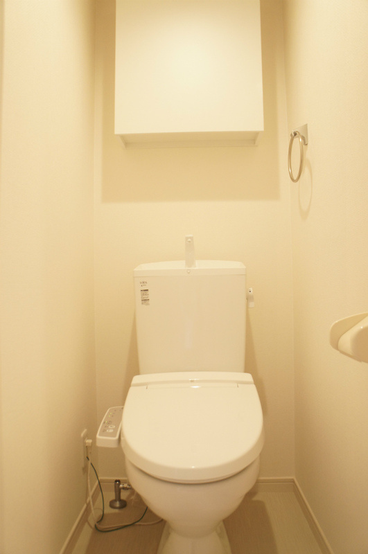 落ち着いた色調のトイレです