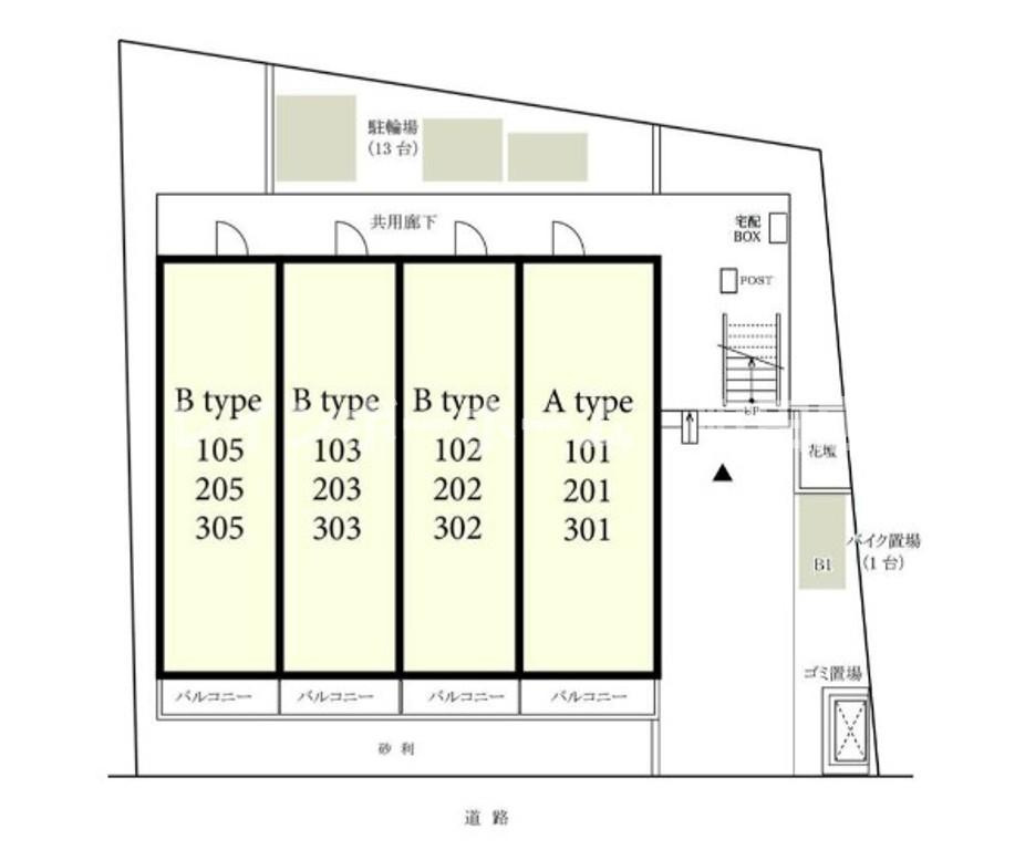 リブリ・Kei's※初期費用分割あと払いサービス利用可能物件の区画図