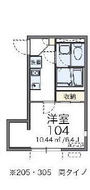 レオネクストレジデント西尾久の間取り