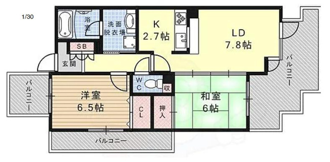 【間取り】 | ラ・トゥール六甲W棟