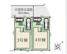 ★宇治市神明宮東　第2期　新築一戸建ての区画図|全2区画