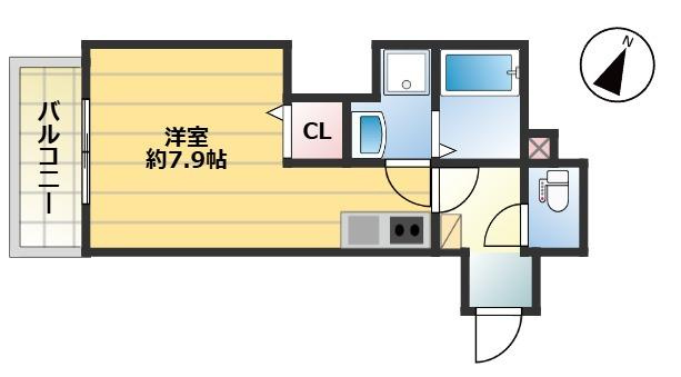 筑紫野市二日市北４丁目のアパートの間取り|同型イメージ