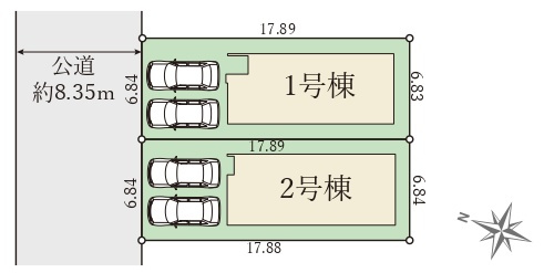 ◆大阪狭山市大野台　第3期　新築一戸建ての区画図|全2区画