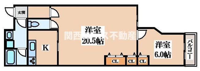 【間取り】 | ルグラン上本町