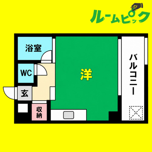クレイタスパークIV　名古屋市賃貸　仲介手数料無料の間取り