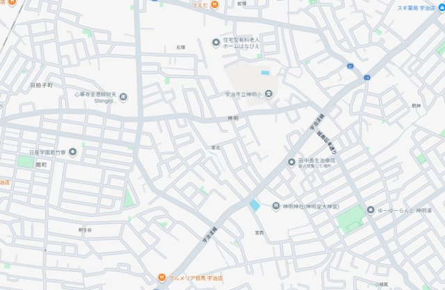 宇治市神明宮東　第2期　新築一戸建ての地図