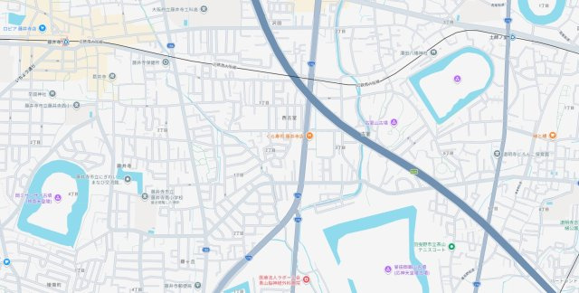 藤井寺市西古室　新築一戸建ての地図