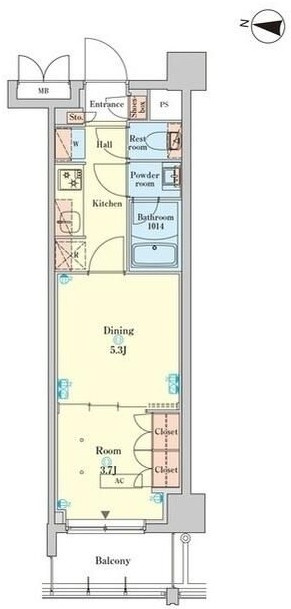ＲＪＲプレシア千鳥の間取り