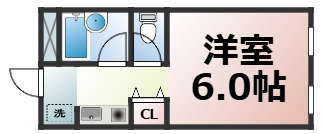 【間取り】 | ノアーズアーク桃谷21　仲介手数料無料