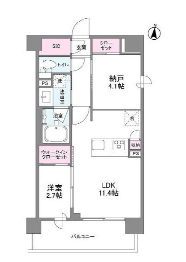 シーズンフラッツ新大阪SOUTHの間取り