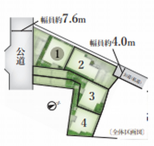 【仲介手数料０円】藤沢市鵠沼海岸2丁目Ⅰ　１期　新築一戸建て　全3棟の区画図|【仲介手数料０円】藤沢市鵠沼海岸2丁目Ⅰ　1期　新築一戸建て　全3棟