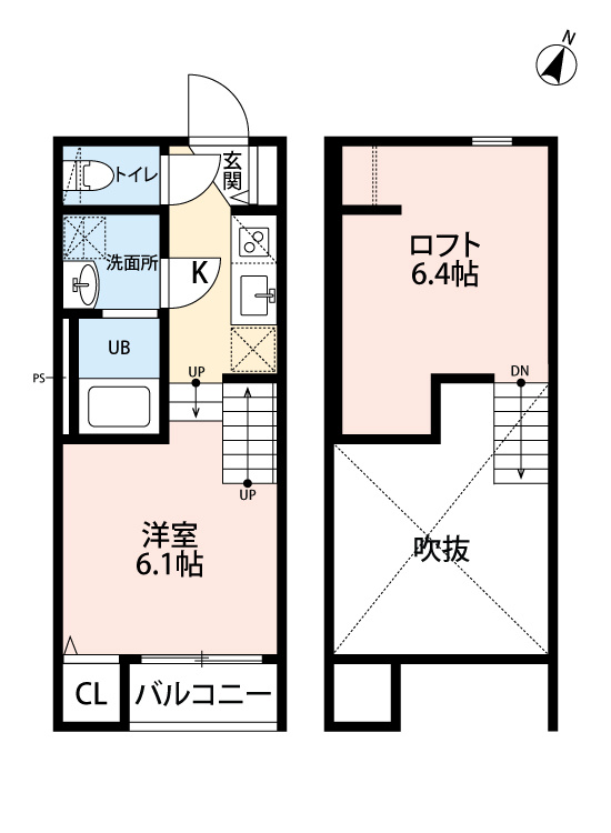ロフトンリッツ竹下の間取り|使いやすい間取りです。