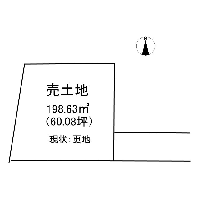 下北方町俣萩の土地図