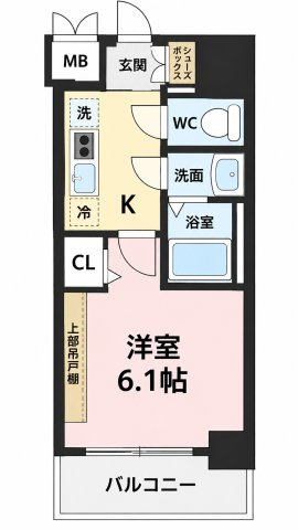 プレリス六番町ネクソラの間取り