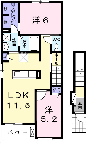 ウエストガーデンⅥの間取り