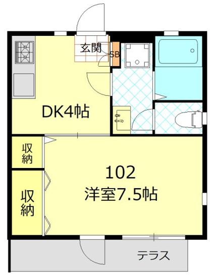 【間取り】 | リバーサイド3(リバーサイドスリー)