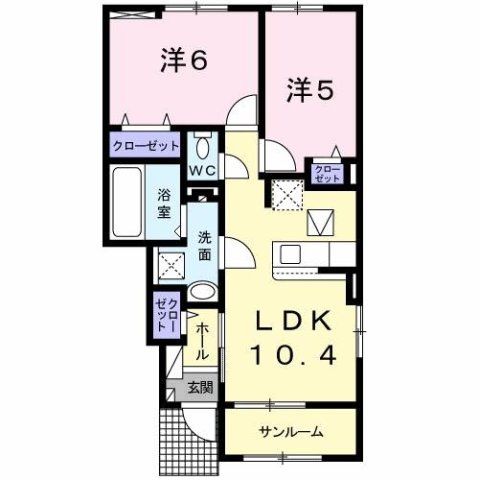 メゾンド　悠　Ｂの間取り