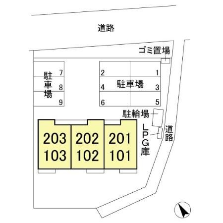 Ａｒｉｅｔｔａの区画図