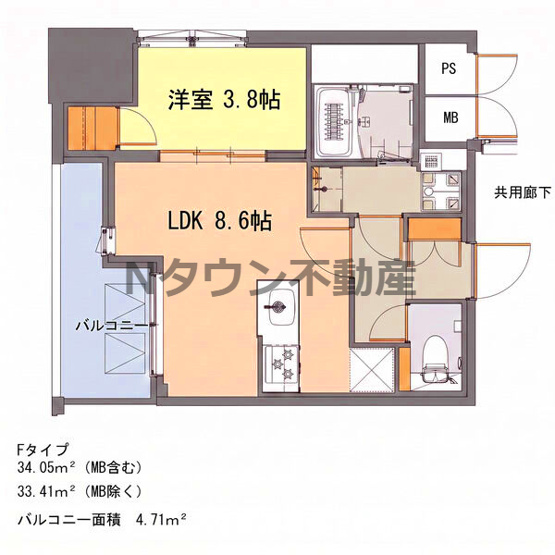 【間取り】 | S-RESIDENCE千種belvia TOWER | 間取りです。