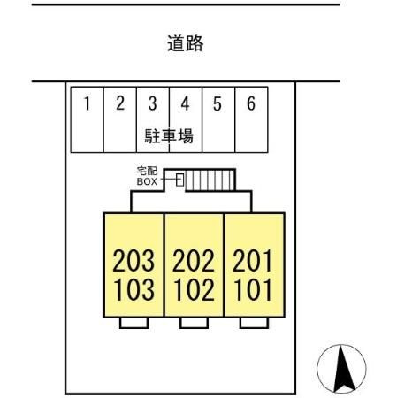コスモ城南の区画図