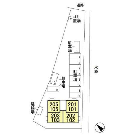 ティアラ　中丸の区画図
