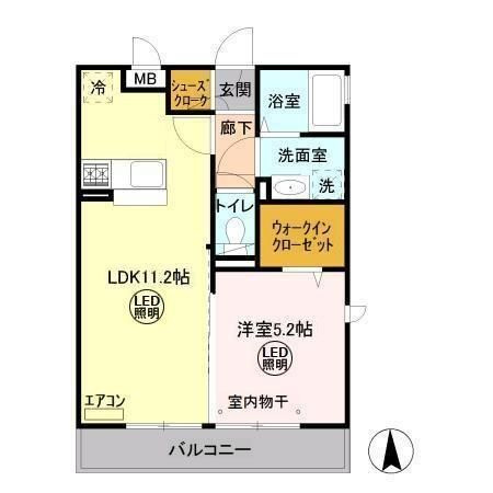 パークドプランタン　Cの間取り