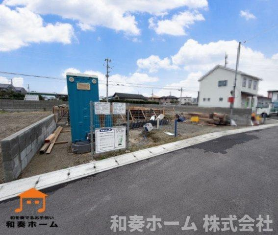 クレイドルガーデン藍住町勝瑞第5の前面道路含む現地写真