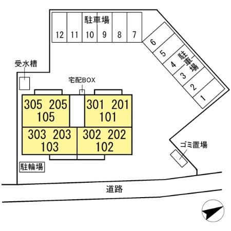 フォレスト新原の区画図