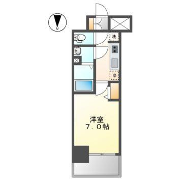 ディアレイシャス名古屋太閤通Ⅲの間取り