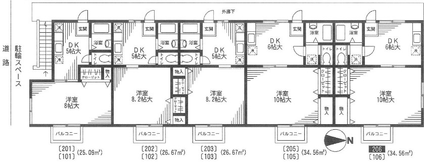 メゾン・ジュルビアンの間取り