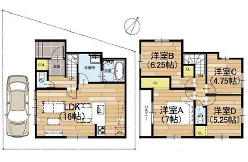 【間取り】 | ☆八尾市久宝園二丁目100-12