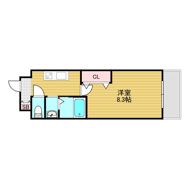 スプランディッド新大阪3の間取り