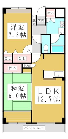 【間取り】 | ＴＫ加藤ビルフレージェ