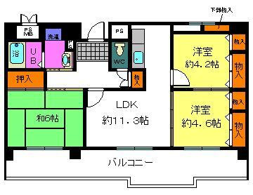 【間取り】 | ポルト泉大津