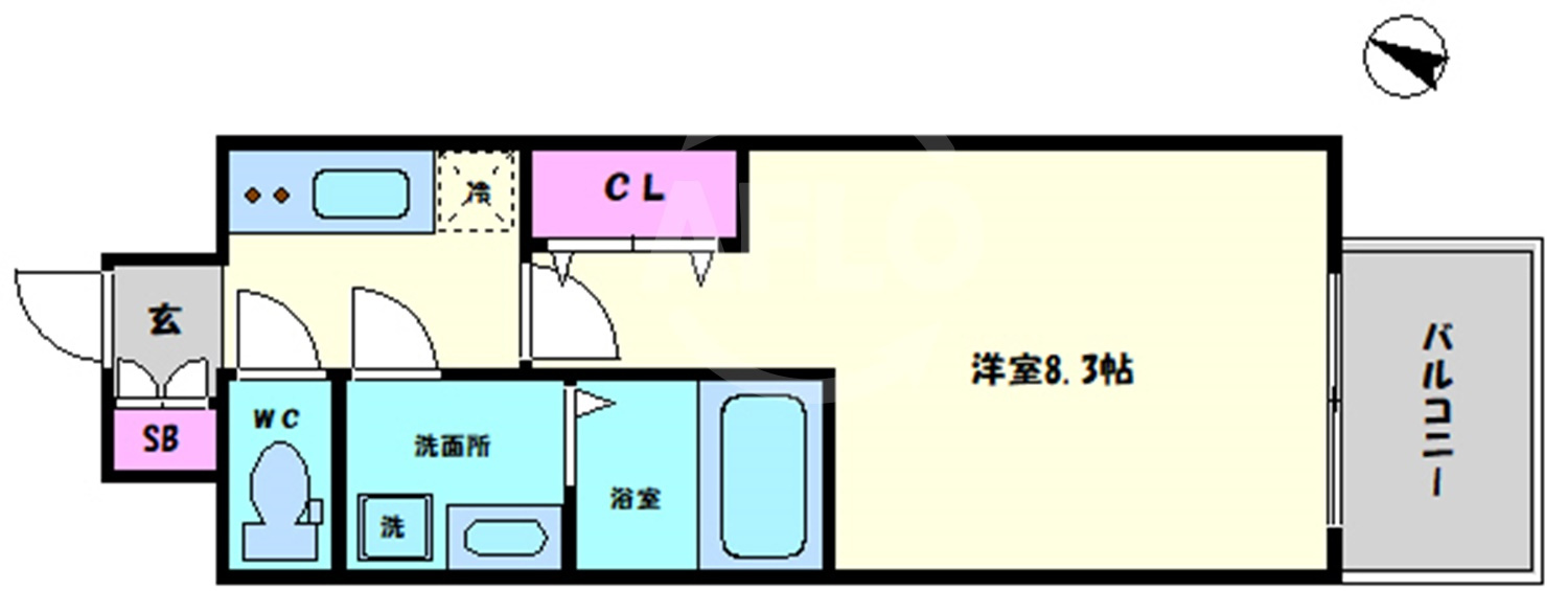 レジデンス大阪レトログラードの間取り|レジデンス大阪レトログラード　間取り