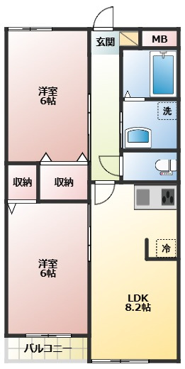 フルーレ辻町の間取り