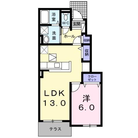 Ｓｐｅｒａｎｚａ　Ａの間取り