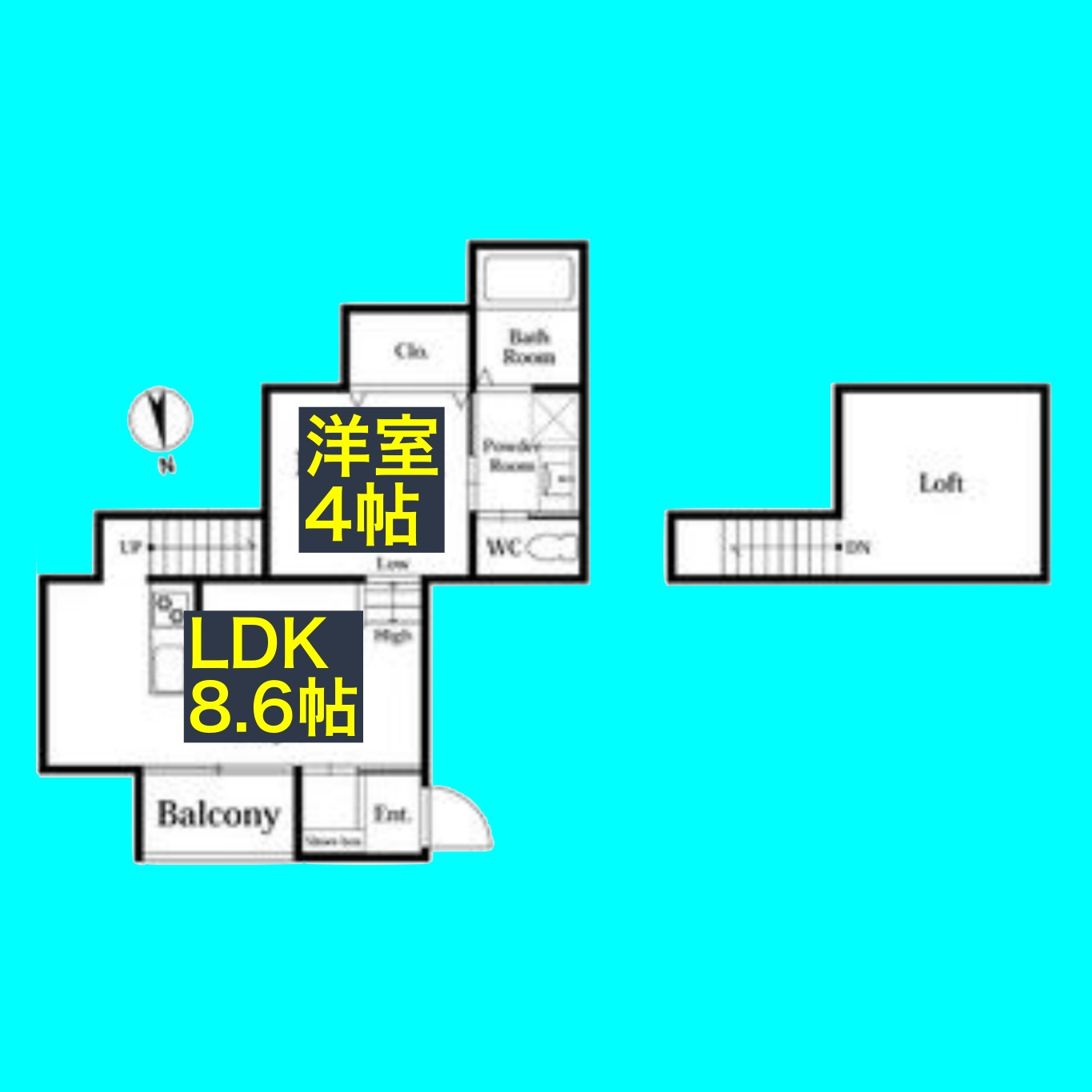 ウエストエムの間取り