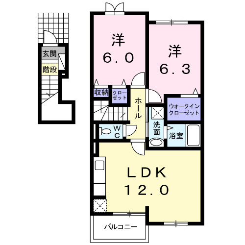 ナチュラル　フラットの間取り