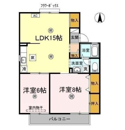 セジュール村田の間取り
