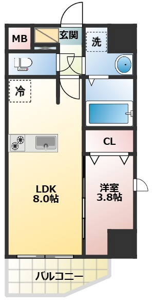 メイクス城西レジデンスの間取り