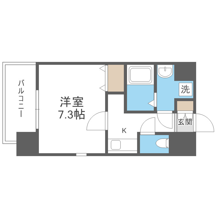 カスタリア新梅田の間取り