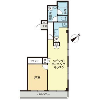 マンション新小岩の間取り