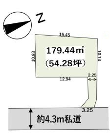 加須市愛宕１丁目　中古一戸建ての区画図