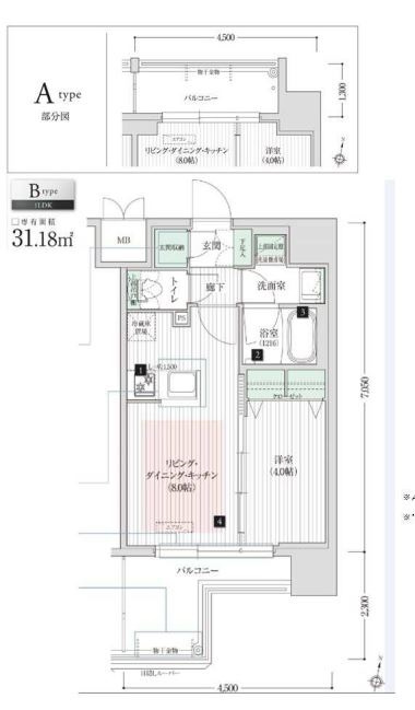 アーバネックス新大阪の間取り