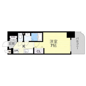 Luxe西長堀の間取り