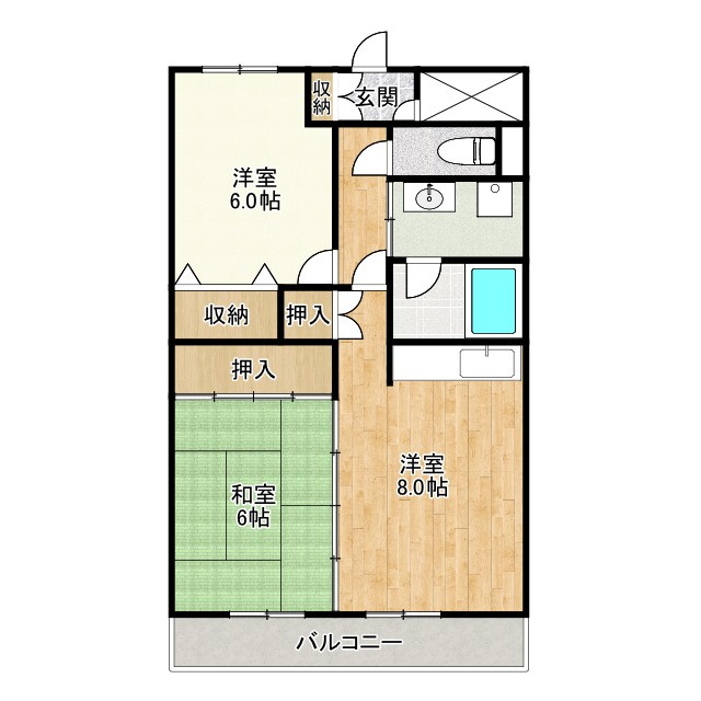 フレグランス大日の間取り