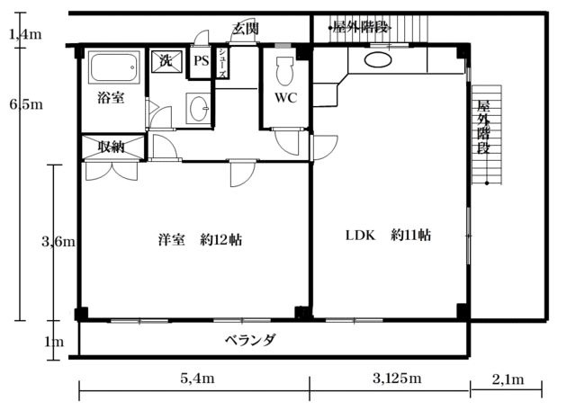 髙橋ビルの間取り